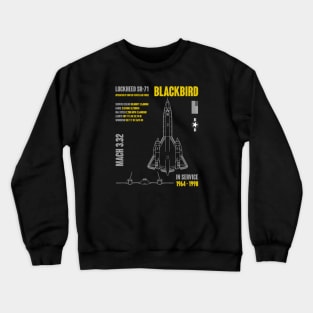 Lockheed SR-71 Blackbird Crewneck Sweatshirt